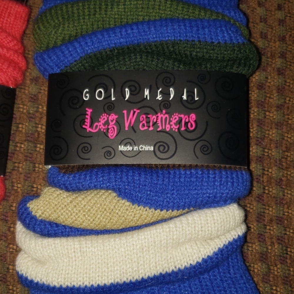 💐Leg warmers red and blue💐 - Picture 3 of 5